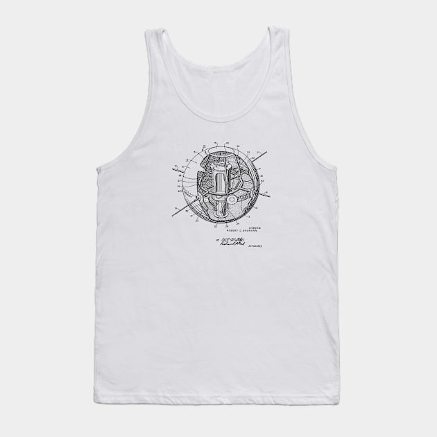 Satellite Structure Vintage Patent Drawing Tank Top by TheYoungDesigns